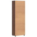 vidaXL Highboard FLORIN 60 x 35 x 182 cm Hnedý dub Kompozitné drevo
