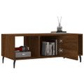 vidaXL Konferenčný stolík hnedý dub 102x50x40 cm kompozitné drevo