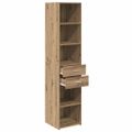 vidaXL Highboard Remeselný dub 40 x 42,5 x 185 cm Kompozitné drevo