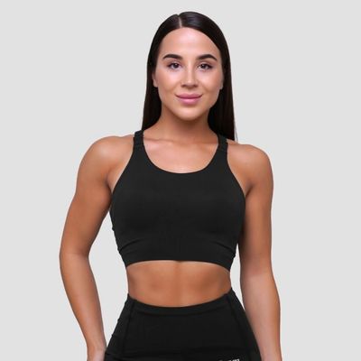 Bežecká športová podprsenka Pulse Black - GymBeam, veľkosť M