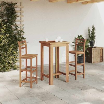 vidaXL Barový stolík, akáciový masív 60x60x105 cm