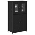 vidaXL Highboard Čierny dub 62 x 32 x 106,5 cm Kompozitné drevo
