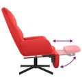 vidaXL Relaxačné kreslo s podnožkou červené umelá koža