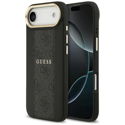 Puzdro Guess pre iPhone 17 Air HC MAGSAFE PU W/ 4G PU STRIPE čierne