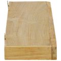 vidaXL Nástenné police 2 ks 90x15x4 cm, tíkový masív