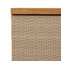 vidaXL Záhradný úložný box béžový 80x40x48 cm polyratan akáciové drevo