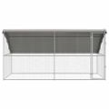 vidaXL Psí kennel 2 ks Strieborná 4 x 2 x 2 m Pozinkovaná oceľ