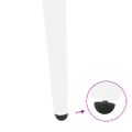 vidaXL Nohy konferenčného stolíka, kužeľovitý tvar, 4 ks, biele, 30-31 cm, oceľové