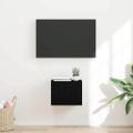 vidaXL TV nástenná skriňa 39 x 31 x 29,5 cm Čierna Kompozitné drevo