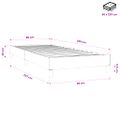 vidaXL Posteľný rám boxsping bez matracom tmavozelený 90x220 cm zamat