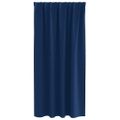 vidaXL Záclony na zatemnenie s krúžkami 2 ks Tmavomodrá 175 x 140 cm