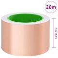 vidaXL Obojstranná medená páska na ochranu pred slimákmi 70 mm x 20 m