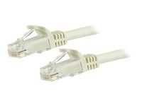 Kategória 6 - 24AWG (N6PATC15MWH) - Patch kábel - RJ-45 (M) na RJ-45 (M) - 15 m - UTP - CAT 6 - lisovaný, prevedenie bez hrbolčekov - biela