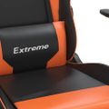 vidaXL Herná stolička čierna a oranžová umelá koža