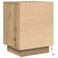 vidaXL Nočné skrinky s LED osvetlením 2 ks Dub Artisan 38x34x50 cm