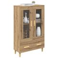 vidaXL Highboard Remeselný dub 70 x 31 x 115 cm Kompozitné drevo