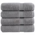 vidaXL Prémiové osušky SOLUND 4 ks sivé 100x150 cm 600 g/m2