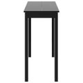vidaXL Barový stôl, MDF, čierny 115x55x107 cm
