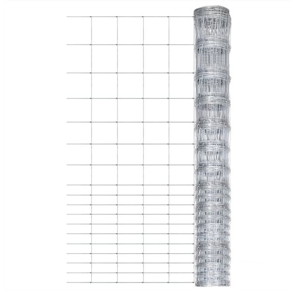 vidaXL Záhradný plot pozinkovaná oceľ 50x1,5 m strieborný
