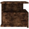 vidaXL Nástenné nočné stolíky 2 ks dymový dub 40x31x27 cm sprac.drevo