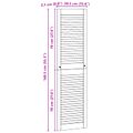 vidaXL Skříňové dvere s dverami 4 ks Prírodná 140,5 x 2,1 x 39,5 cm