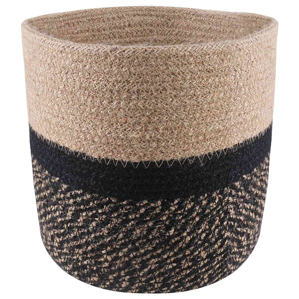 vidaXL Súprava kvetináčov 2 pcs Prírodná a čierna Ø 21 x 21 cm