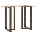 vidaXL Nohy barového stola v tvare T, 2 ks, čierne, 60x35x(100-101) cm, oceľové