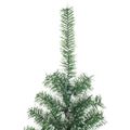 vidaXL Umelý vianočný stromček, zasnežený, zelený 120 cm