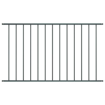 vidaXL Plotový panel Woerden s práškovou farbou, oceľ 163x117 cm, antracitový