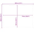 vidaXL Slnečná plachta Žltá a biela 8 x 6 m 100% polyester Oxford