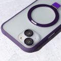 Magnetické kruhové puzdro pre iPhone 13 6,1" fialová