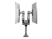 Easy & Quick Assembly (ARMDUALPS) - Montážna sada - nastaviteľné rameno - pre 2 LCD displeje - hliník - strieborná - veľkosť obrazovky: 13"-27" - upevniteľné na stôl - kompatibilné s TAA