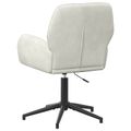 vidaXL Otáčacie stoličky k stolu 2 ks 54 x 55 x 90 cm Krémová Zamat