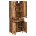 vidaXL Highboard 2 ks Staré drevo 69,5 x 34 x 180 cm Kompozitné drevo