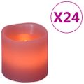 vidaXL Elektrické LED sviečky 24 ks, teplá biela