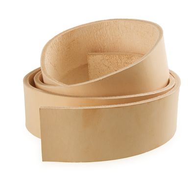 Hovädzia koža na opasok - prírodná, 4 cm