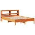 vidaXL Posteľ bez matraca voskovo hnedý 135x190 cm masívna borovica
