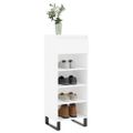 vidaXL Botník biely 40x36x105 cm spracované drevo
