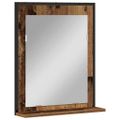 vidaXL Zrkadlo Staré drevo 50 x 12 x 60 cm Sklo a inžinierske drevo