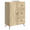 vidaXL Servírovacia skriňa Dub sonoma 66 x 34,5 x 90 cm