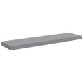 vidaXL Plávajúce nástenné police 2 ks, sivé 90x23,5x3,8 cm, MDF