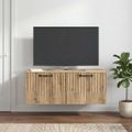 vidaXL Nástenná TV skrinka 78,5 x 41 x 30 cm Dub artisan