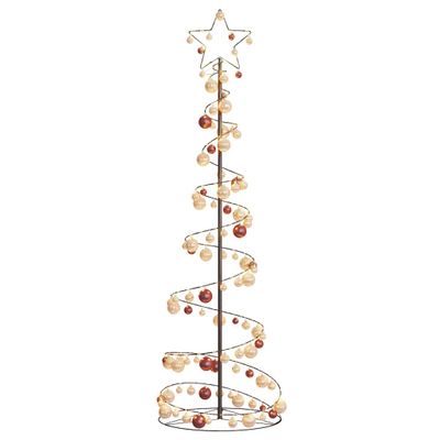 vidaXL LED vianočný stromček s ozdobami 120 LED teplá biela 180 cm