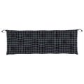 vidaXL Podložky na záhradnú lavičku 2ks čierne kocky 150x50x7 cm látka
