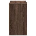 vidaXL TV stolík s LED hnedý dub 91x34x61 cm kompozitné drevo