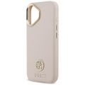 Puzdro Guess pre iPhone 17 HC MAGSAFE PU S/ ZRNITÝM PU STRASS LOGO ružová