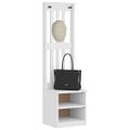 vidaXL Halový strom SANDNES biela 45x40x159,5 cm masívna borovica
