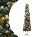 vidaXL Umelý vianočný stromček Zelená 240 cm PVC, plast a oceľ