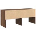 vidaXL Regál na topánky stohovateľné hnedý dub 89,5x30x40 cm