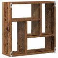 vidaXL Nástenná polička Old Wood 45x16x45 cm Engineered Wood